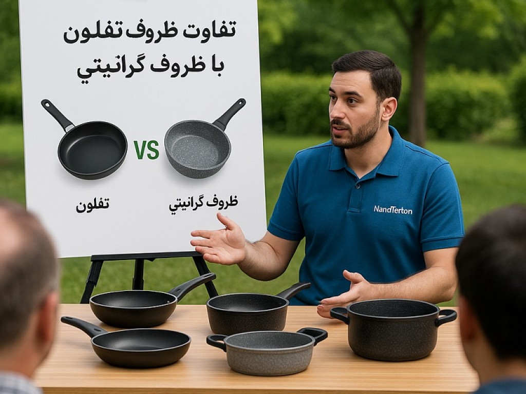 تفاوت-ظروف-تفلون-با-ظروف-گرانیتی