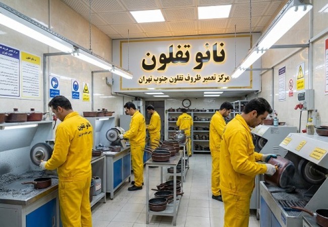 تعمیر ظروف تفلون جنوب تهران و اجرای پوشش نانو در شرکت نانوتفلون