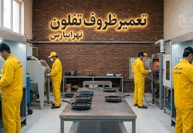 تعمیر ظروف تفلون تهرانپارس و بازسازی قابلمه و ماهیتابه تفلون در شرکت نانوتفلون