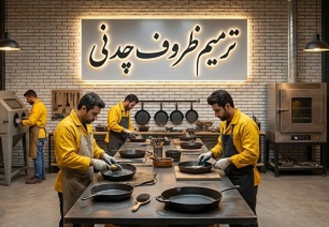 مرکز ترمیم ظروف چدنی و بازسازی قابلمه و تابه چدن در شرکت نانوتفلون