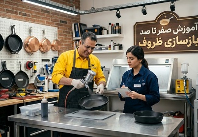 مراحل آموزش بازسازی ظروف در منزل