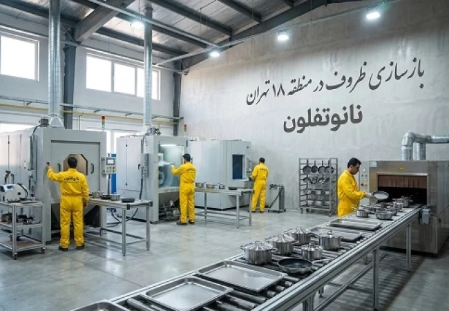 بازسازی ظروف در منطقه18 تهران با نانوتفلون